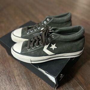 Converse Dark Grey and White Sneakers